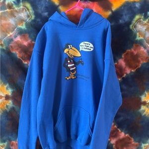 Blue Indiana Beach Graphic Hoodie